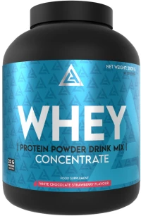 Lazar Angelov Nutrition LA Whey Protein Concentrate [2000 Γραμμάρια] Λευκή σοκολάτα με φράουλα