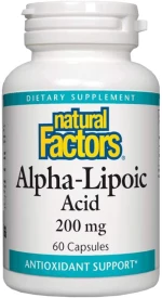 Natural Factors ALA - Alpha-Lipoic Acide 200 mg [60 Κάψουλες]