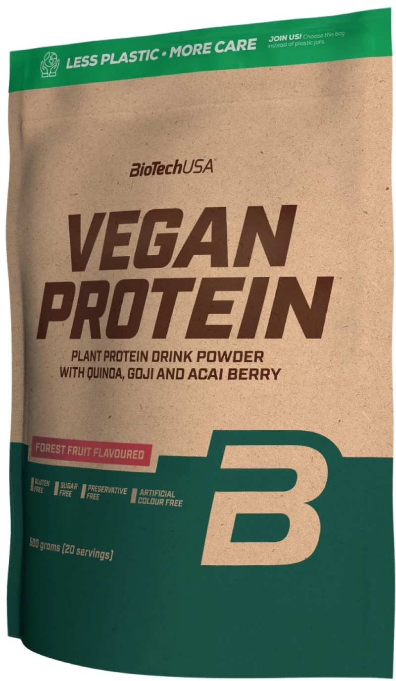 BioTech USA Vegan Protein [500 Γραμμάρια] Φρούτα του δάσους