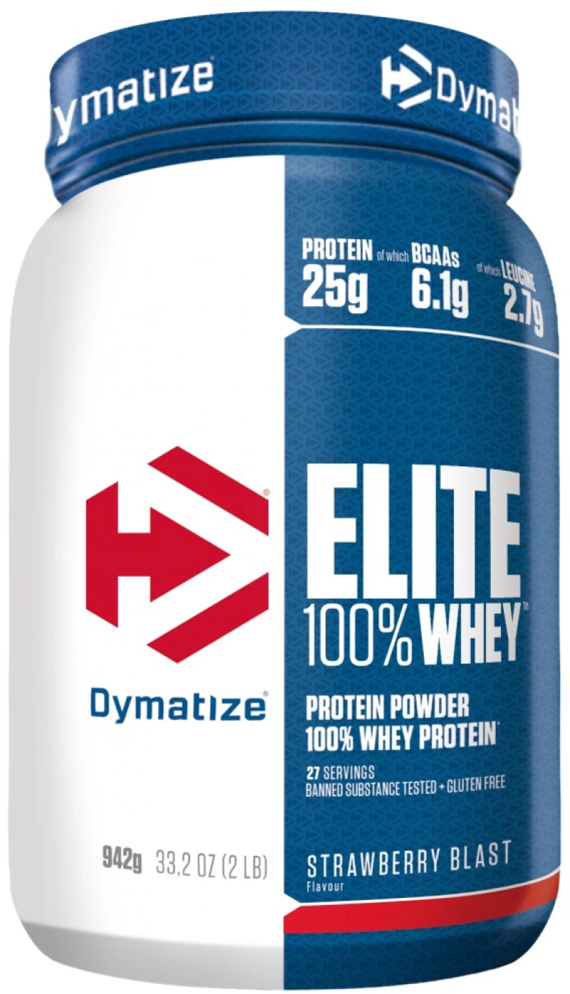 Dymatize Elite Whey Protein [942 Γραμμάρια] Φράουλα