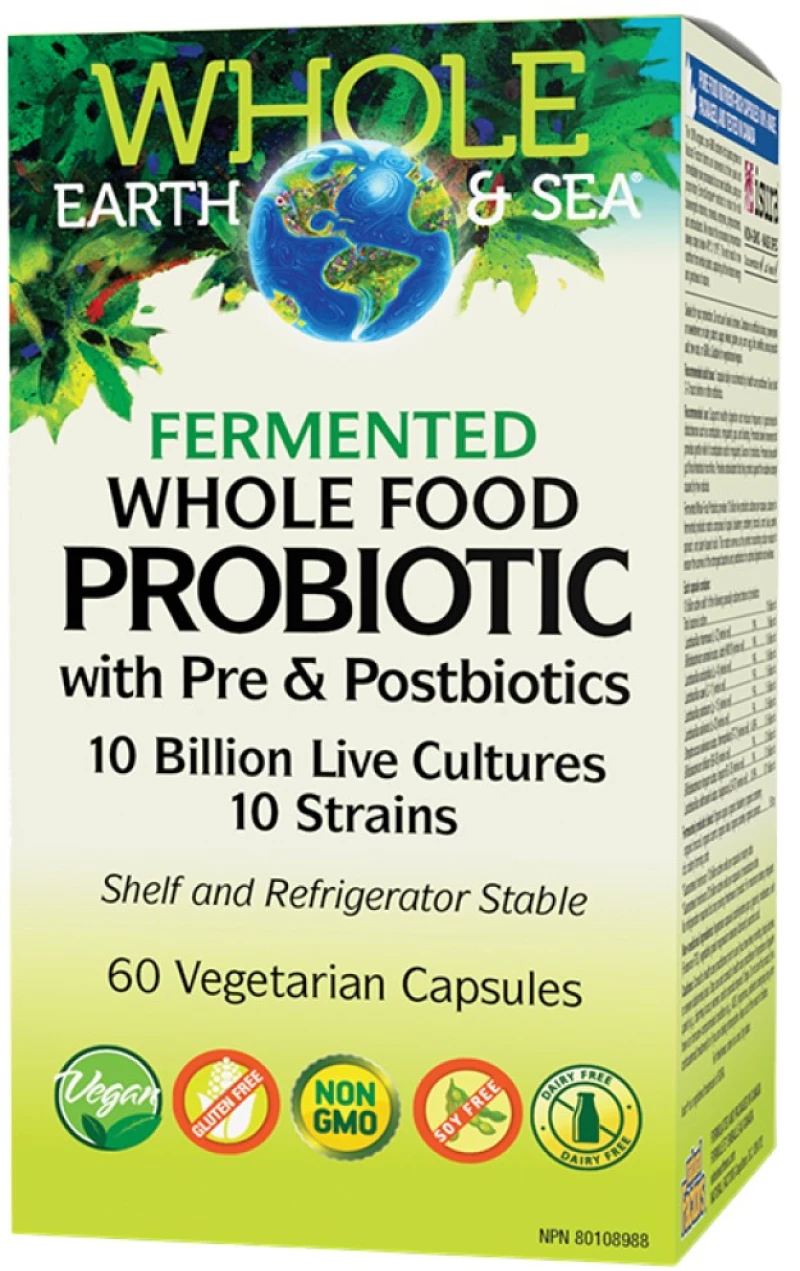 Natural Factors Probiotic with Pre & Postbiotics | 10 Billion Live Cultures, 10 Strains [60 Κάψουλες]