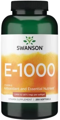 Swanson Natural Vitamin E 1000 IU [250 Softgels]