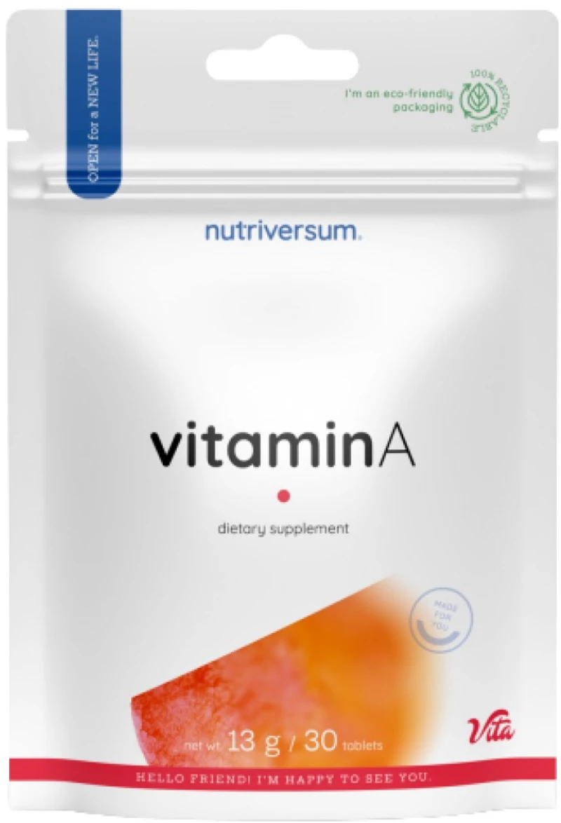 Nutriversum Vitamin A 2500 mcg [30 Ταμπλέτες]