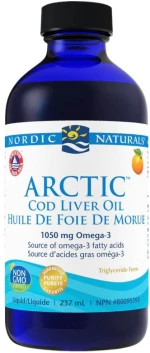 Nordic Naturals Arctic Cod Liver Oil 1060 mg [237 ml] Πορτοκάλι