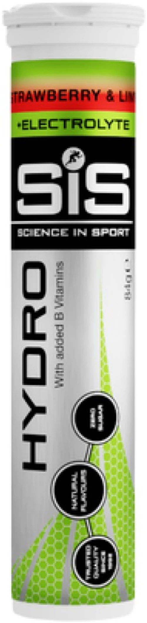 Science in Sport GO Hydro Tablet | with B-Vitamins [20 Αναβράζων δισκία] Φράουλα λάιμ