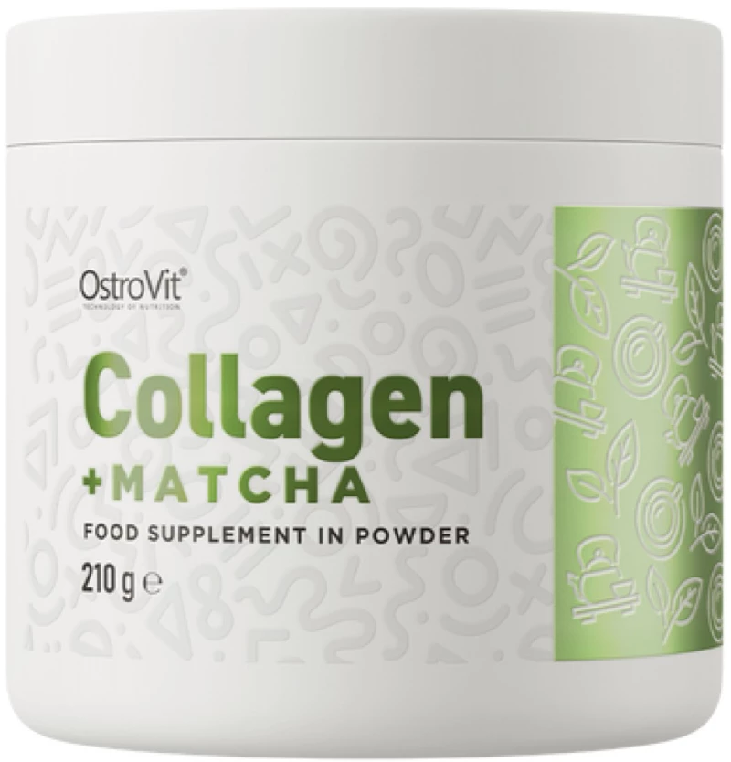 OstroVit Collagen + Matcha [210 Γραμμάρια] Φυσική
