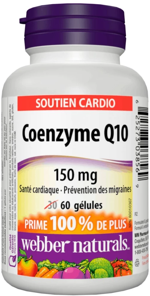 Webber Naturals Coenzyme Q10 150 mg [60 Softgels]