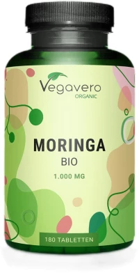 Vegavero Organic Moringa 1000 mg [180 Ταμπλέτες]