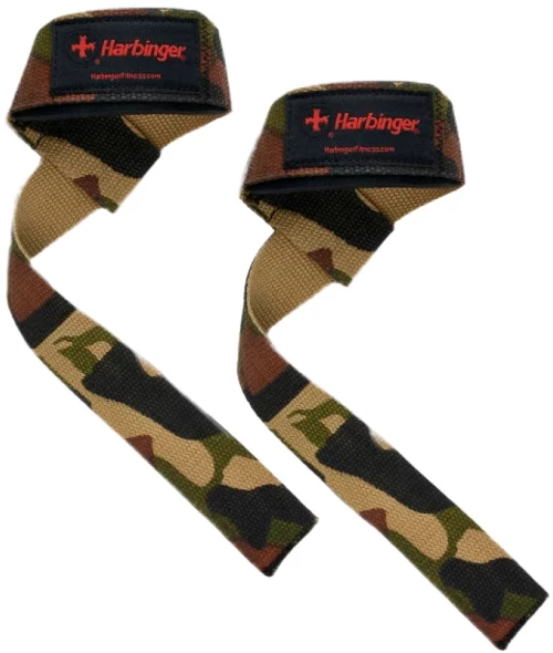 Harbinger Padded Lifting Straps - Camo