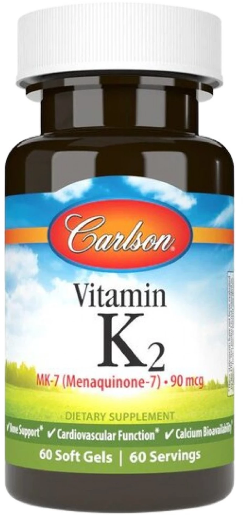 Carlson Labs Vitamin K2 MK-7 90 mcg [60 Softgels]