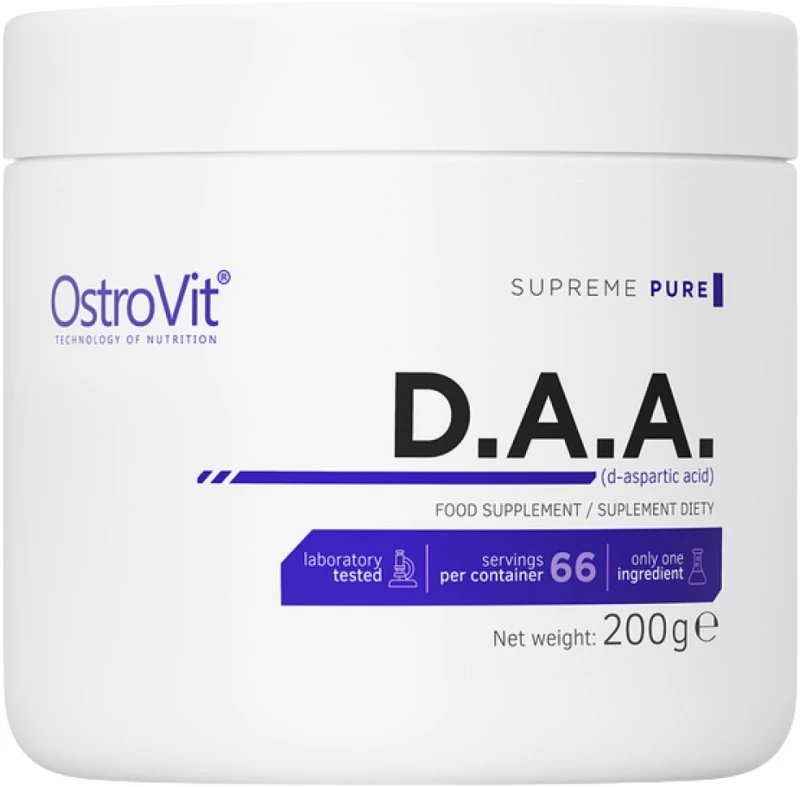 OstroVit Pure 100% DAA (D-Aspartic Acid) Powder [200 Γραμμάρια] Άγευστη