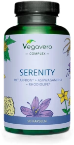 Vegavero Serenity | with Ashwagandha, Saffron & Rhodiola [90 Κάψουλες]