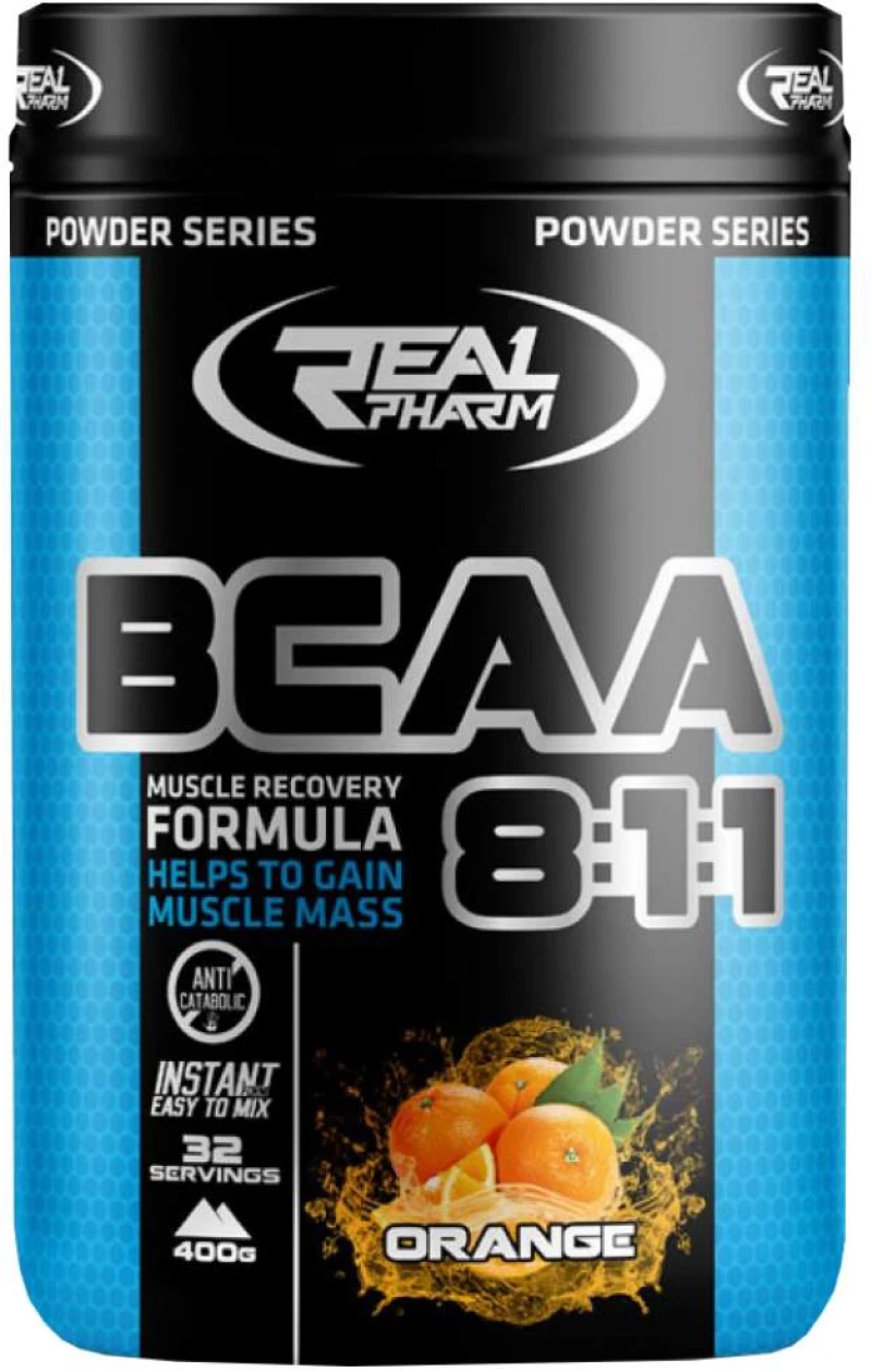 Real Pharm BCAA 8:1:1 Powder [400 Γραμμάρια] Φράουλα καρπούζι