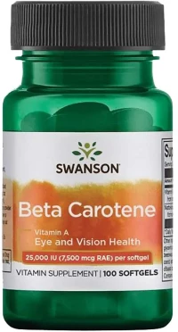 Swanson Beta-Carotene 25 000 IU [100 Softgels]