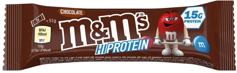 Snickers and Mars M&M's HiProtein Bar / Chocolate [51 Γραμμάρια] Σοκολάτα