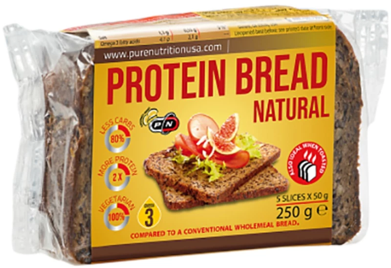 PURE Nutrition USA Protein Bread - Natural [250 Γραμμάρια] Φυσική