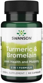 Swanson Turmeric & Bromelain [60 Κάψουλες]