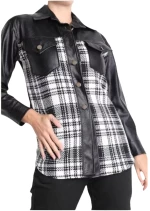 ΠΟΥΚΑΜΙΣΟ TARTAN ΜΑΥΡΟ