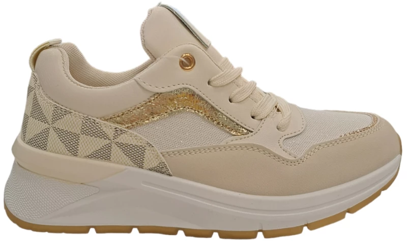 Γυναικείο Sneaker Μπεζ ΜΠΕΖ