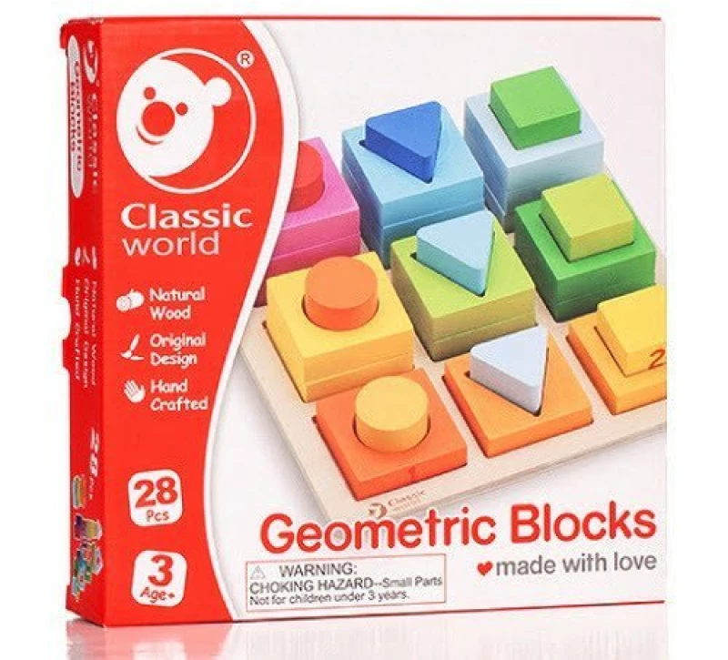 GEOMETRIC BLOCKS - ΠΑΙΧΝΙΔΙ ΣΤΟΙΒΑΞΗΣ CL3538