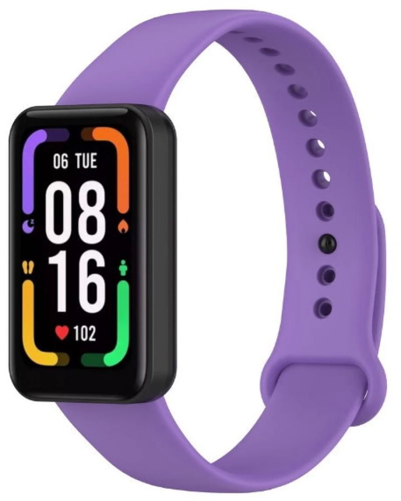 Ανταλλακτικό Λουράκι Σιλικόνης για Xiaomi Redmi Smart Band Pro (Μωβ) (OEM)