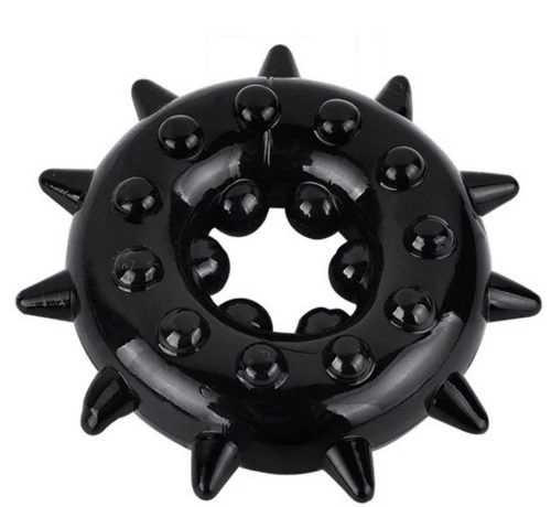 Elastic Penis Ring Super Spikes Black Guilty Toys