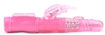 USB Rechargeable Pink Color Rabbit Pearls Vibrator