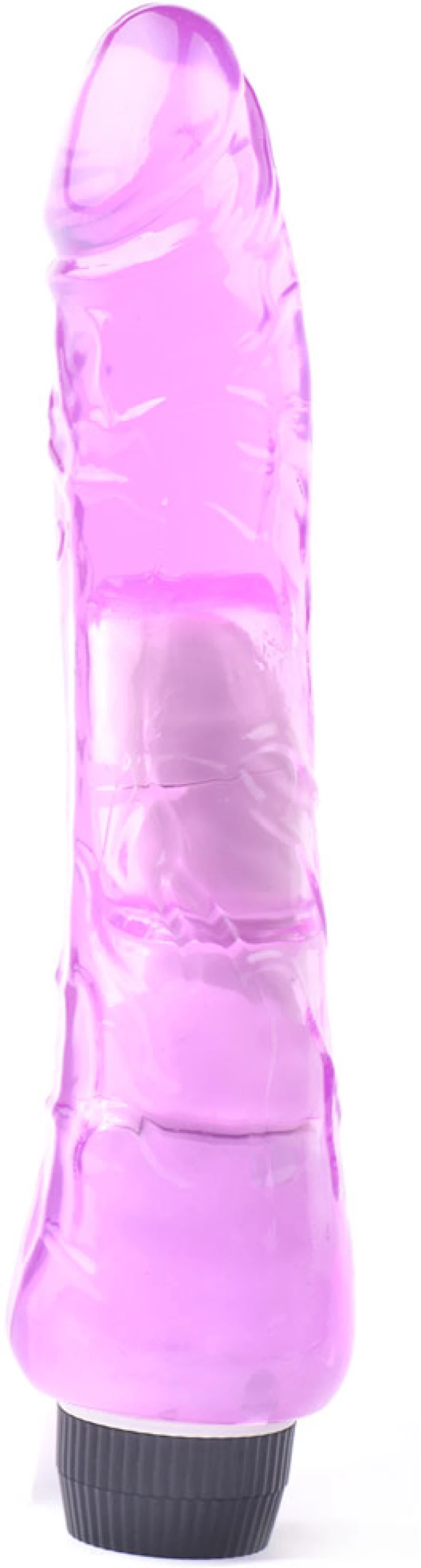 9.8'' Clear Purple Color Realistic Penis Vibrator