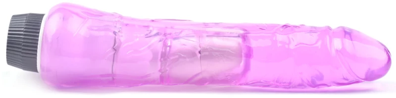 9.8'' Clear Purple Color Realistic Penis Vibrator