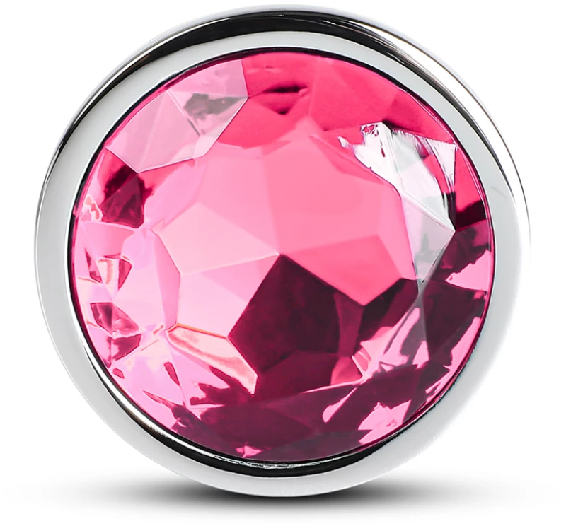 Pink Small Metallic Anal Plug