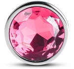 Pink Small Metallic Anal Plug