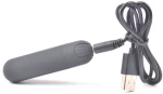 10 Speeds Black Color USB Recharging Vibrating Bullet