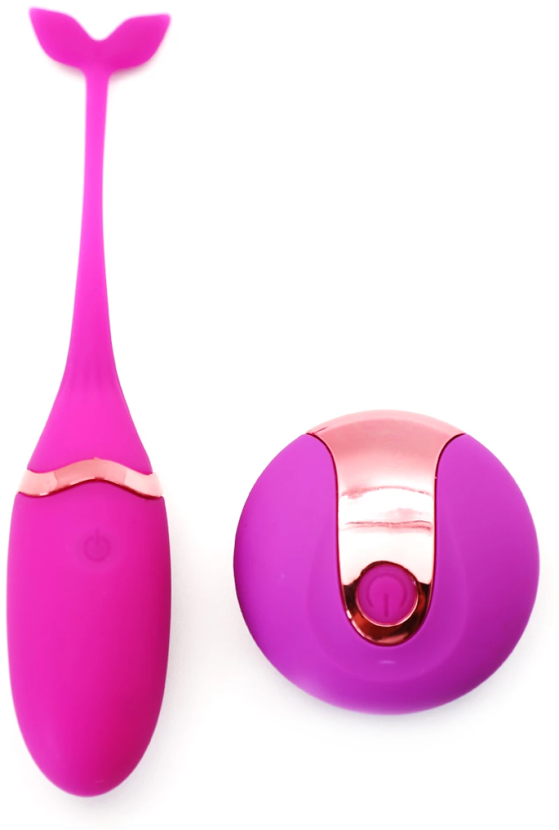 Purple 10 Speeds USB Silicone Vibrating Egg 15 cm