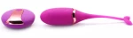 Purple 10 Speeds USB Silicone Vibrating Egg 15 cm