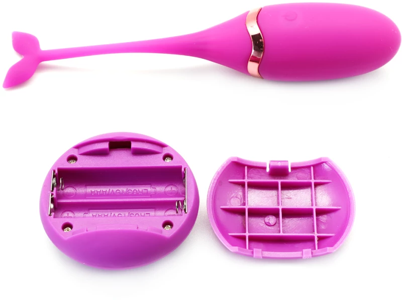 Purple 10 Speeds USB Silicone Vibrating Egg 15 cm