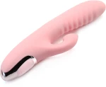 20-Speed Pink Color Silicone Rabbit Vibrator with Clitoral Sucki
