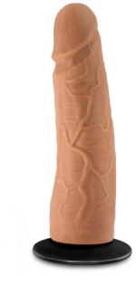 LOCK ON Dynamite dildo with suction cup adapter Mocha 17.7 x 5 c