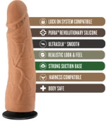 LOCK ON Dynamite dildo with suction cup adapter Mocha 17.7 x 5 c