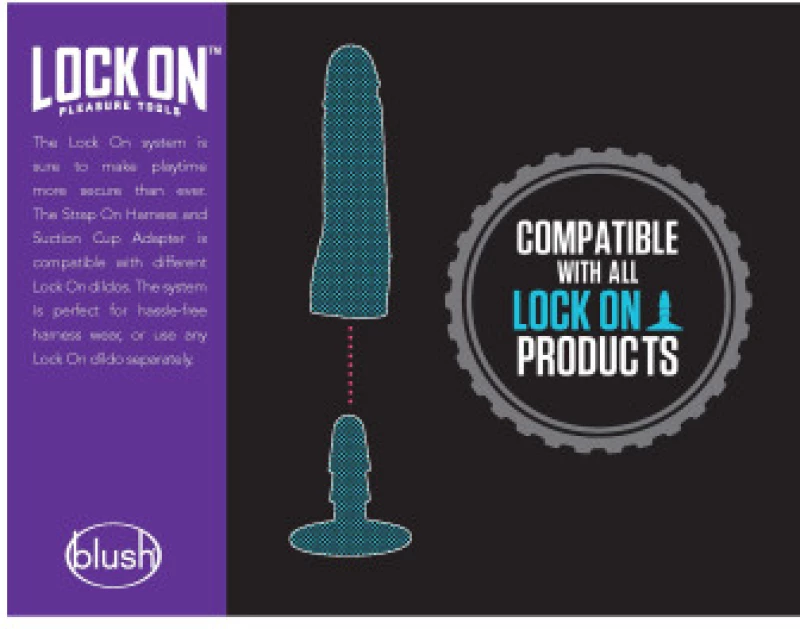 LOCK ON Dynamite dildo with suction cup adapter Mocha 17.7 x 5 c