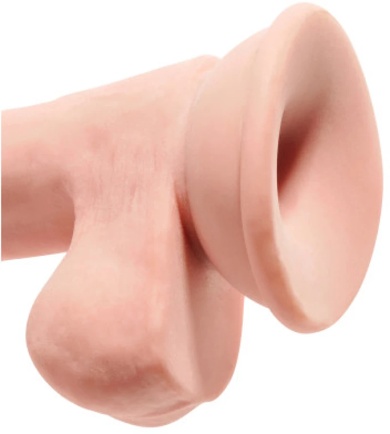 TOYBOY APOLLO ντιλντο με βεντούζα κ όρχεις TPE dual Layer 19 cm