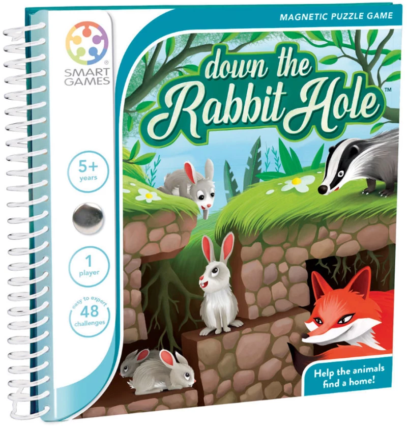 Smartgames Επιτραπέζιο Μαγνητικό Down The Rabbit Hole (48 Δραστηριότητες)