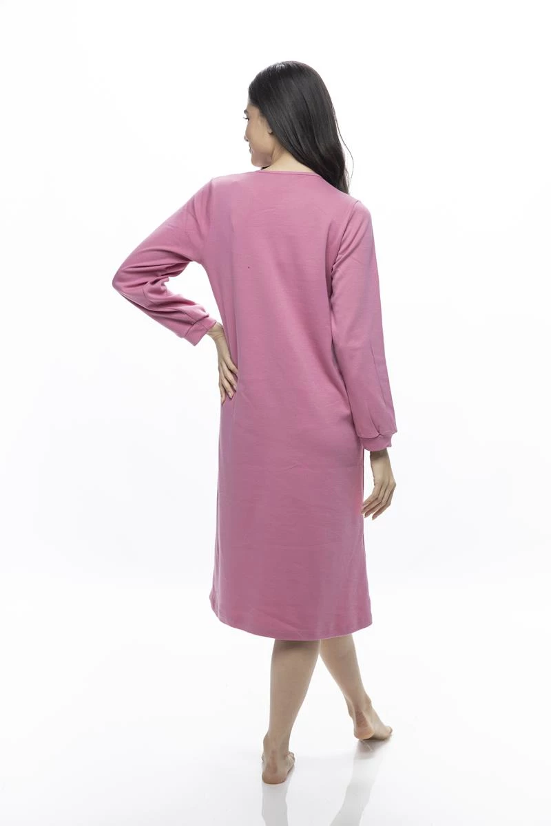 Γυναικείο νυχτικό Galaxy - Ροζ Midi - Plus Size