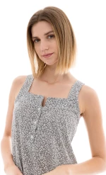 Γυναικείο Νυχτικό Pink Label - Mini - Floral Print - Τιράντα