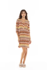 Γυναικείο Beachdress Pink Label -  Φόρεμα - Εμπριμέ - Βαμβακερό