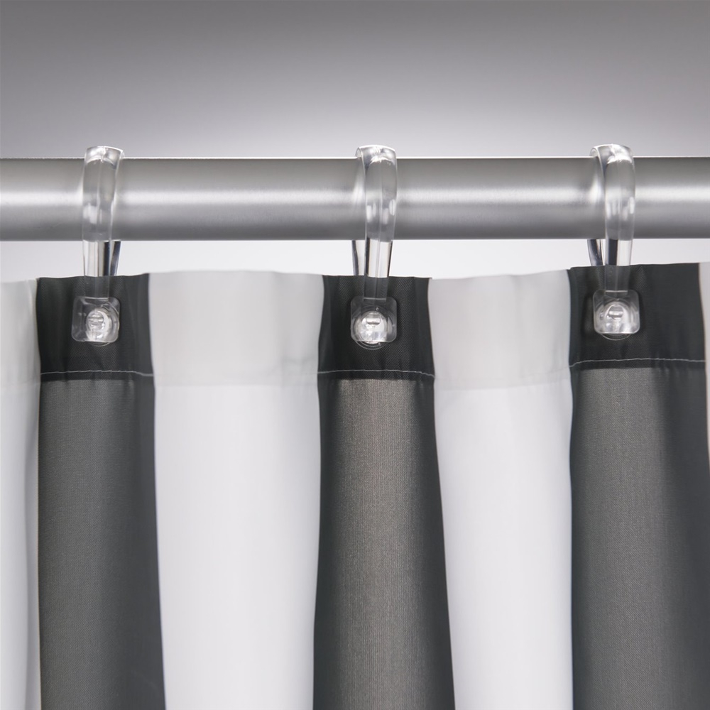 Sealskin κουρτίνα μπάνιου υφασμάτινη Linje grey 180x200εκ. - 233011314