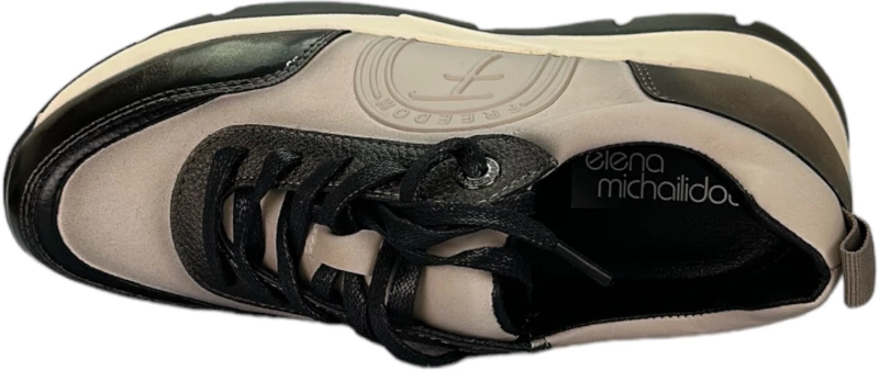 Sneaker Μπεζ - Μαύρο Γυναικείο 249036