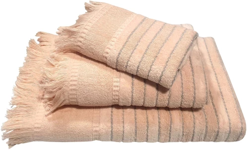 Πετσέτα Le Blanc Πεννιέ Ζακάρ 550gr/m2 PAROS Peach Σώματος 70x140