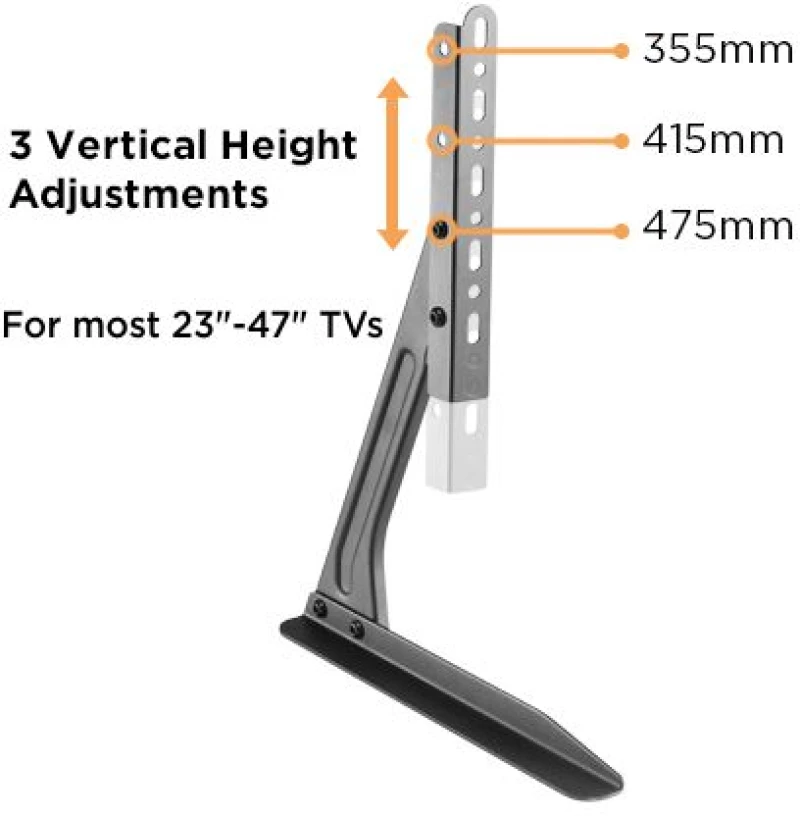 ATC Επιτραπέζια Βάση TV 23-70, Vesa800x400, Μαύρη (ATC-2370)