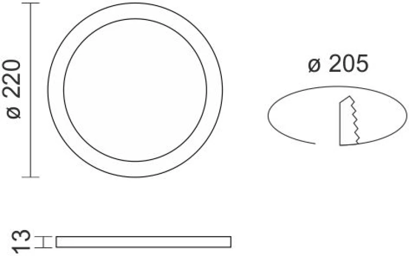 Spotlight ΧΩΝΕΥΤΟ ΛΕΠΤΟ LED ΟΡΟΦΗΣ 18W 6000K (6206)