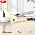 XO NB247 Suluo Series Portable Silicone 6A Micro Data Cable L=25cm with Cable Clip